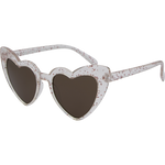 Amelia Kids Heartshaped Sunglasses - Pink Glitter